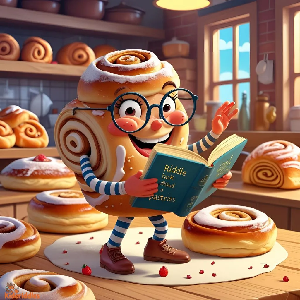 A cinnamon roll
