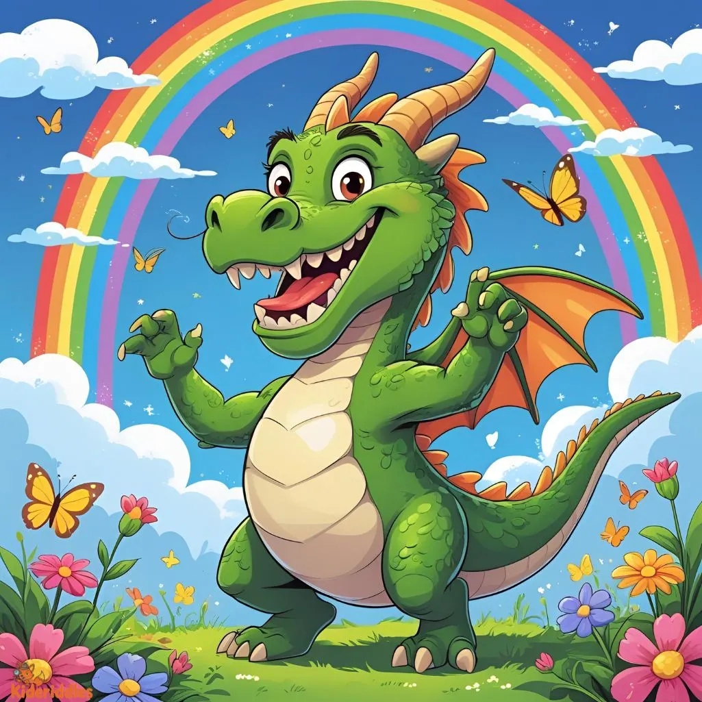 A green dragon!