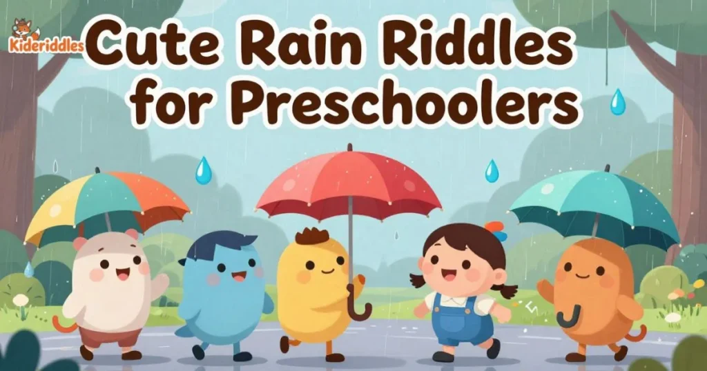 Cute Rain Riddles For Preschoolers