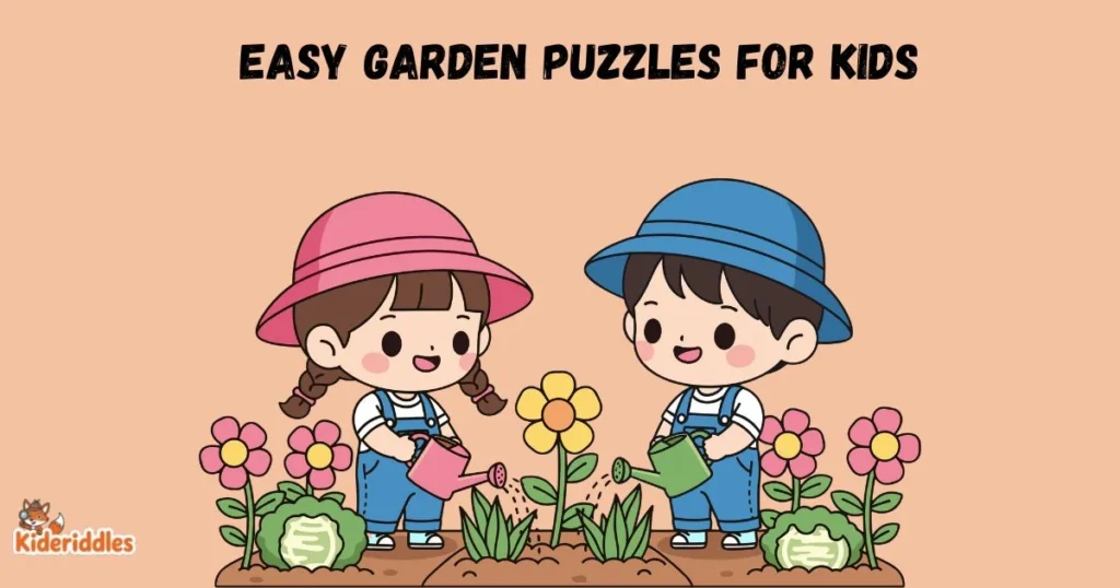 Easy Garden Puzzles For Kids