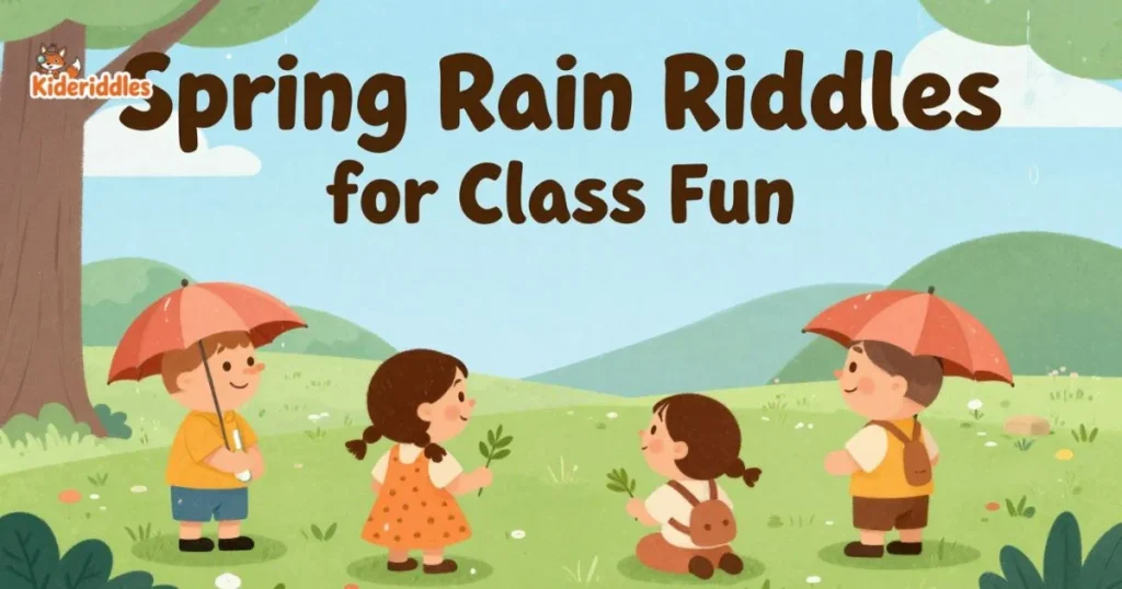 Spring Rain Riddles For Class Fun