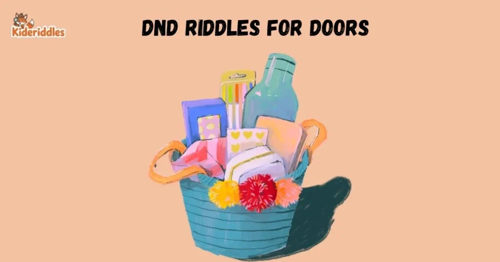 Dnd Riddles For Doors