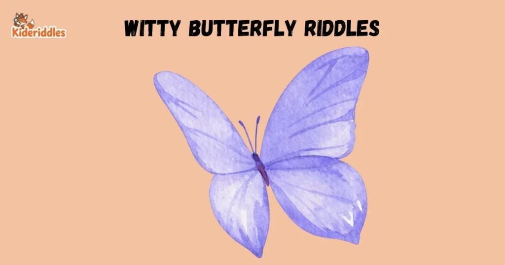 Witty Butterfly Riddles 1