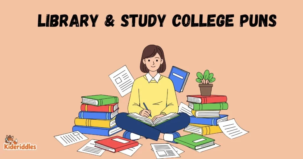 Library And Study College Puns